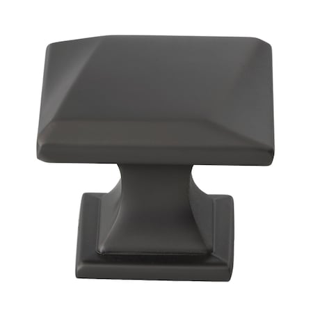 Gliderite Hardware 1-1/4 in. Square Twisted Knob Graphite Gray 5865-GPH-1